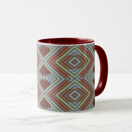 South West American Indian Style Patterned Art マグカップ