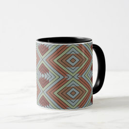 South West American Indian Style Patterned Art マグカップ