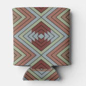 South West American Indian Style Patterned Art 缶クーラー (裏面)