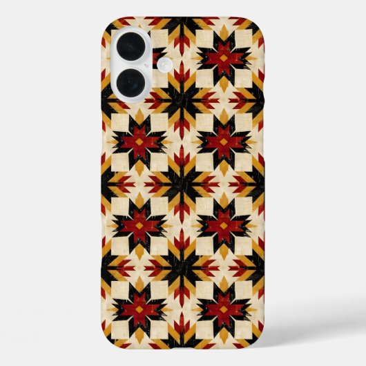 South Western タイル柄 iPhone Case-Mate iPhoneケース (裏面)