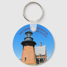 Southeast Light house, Block Island RI Keychain キーホルダー