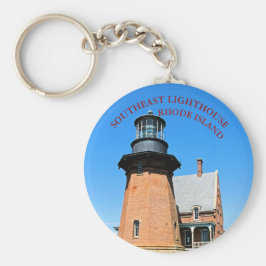 Southeast Light house, Block Island RI Keychain キーホルダー