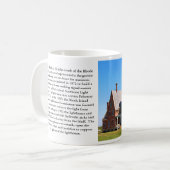 Southeast Light house, Block Island, RI Mug コーヒーマグカップ (正面左)