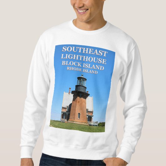 Southeast Light house, Block Island RI Sweatshirt スウェットシャツ (正面)