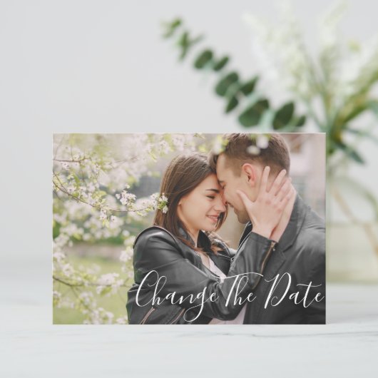 Southernの写真素朴カー結婚ドの変更 招待状 (スタンド正面)