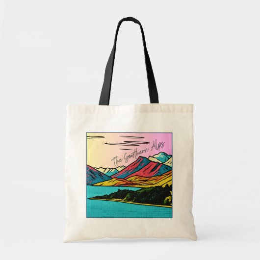 Southern Alps Landscape Double-Sided Tote Bag トートバッグ (正面)
