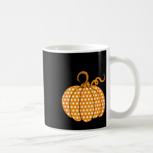Southern Autumn Happy Fall Yall - Its Fall Lka Dot コーヒーマグカップ (右)