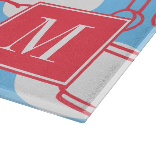 Southern Baking Polka Dot Pattern Recipe カッティングボード (角)