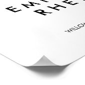 Southern Belle書道ウェルカム結婚ズ ポスター (角)