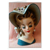 Southern Belle Beauty Mid Century Chic Head Vase (正面)
