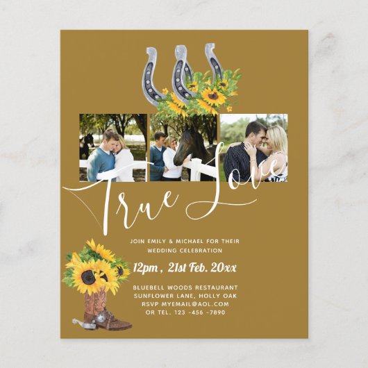 Southern Country 素朴 Photo BUDGET結婚's チラシ (正面)