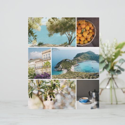 Southern Europe travel Scrapbook paper for cutouts (スタンド正面)