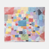 Southern Gardens by Paul Klee フリースブランケット (正面(横))