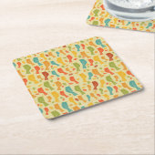 Southern Grammar Chartバードパターン スクエアペーパーコースター (アングル)