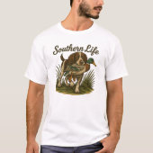 Southern Life Duck Hunting Fishing Tシャツ (正面)