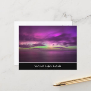 Southern Lights Australia - Night Sky Photo ポストカード