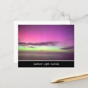 Southern Lights Australia - Night Sky Photo ポストカード