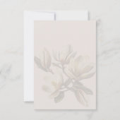 Southern Magnoliaの結婚Vertical Reply Card 招待状 (裏面)