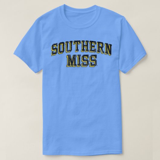 Southern Mississippi Golden Eagles Retro Arch Bloc Tシャツ (デザイン正面)