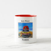 Southern Most Point Marker、西フロリダ州鍵 ツートーンマグカップ (中央)