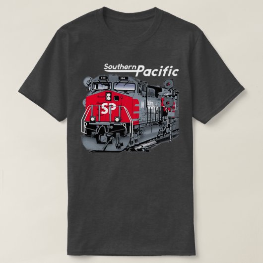 Southern Pacific AC4400 Authentic Railroad Tシャツ (デザイン正面)