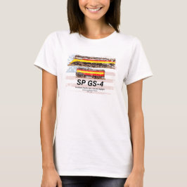Southern Pacific GS-4 Daylight Locomotive profile Tシャツ