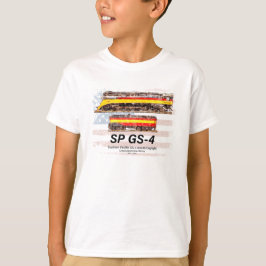 Southern Pacific GS-4 Daylight Locomotive profile Tシャツ