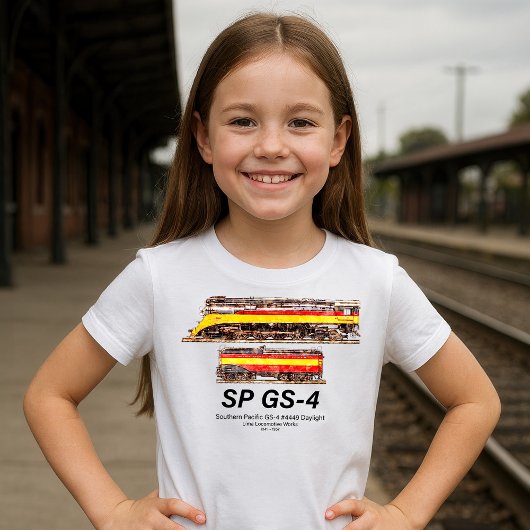 Southern Pacific GS-4 Daylight Steam Locomotive Tシャツ