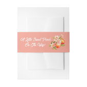 Southern Peach Garden Baby Shower 招待状ベリーバンド (正面例)