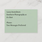Southern Photographerの名刺 名刺 (裏面)