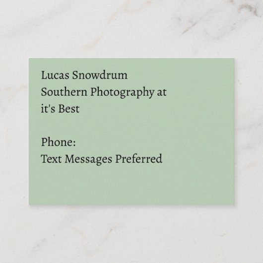 Southern Photographerの名刺 名刺 (裏面)