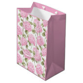 Southern Pink Hydrangea Gift Bag ミディアムペーパーバッグ (正面アングル)