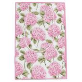 Southern Pink Hydrangea Gift Bag ミディアムペーパーバッグ (正面)