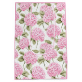 Southern Pink Hydrangea Gift Bag ミディアムペーパーバッグ (裏面)