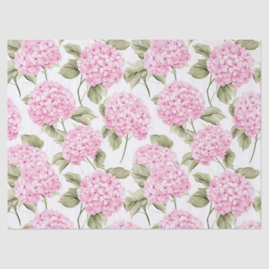Southern Pink Hydrangea Tissue Paper 薄葉紙 (正面)