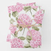 Southern Pink Hydrangea Wrapping Paper ラッピングペーパーシート (インサイチュ)