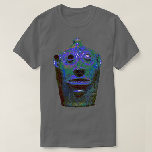 Southern Pottery Stoneware Face Jug Tシャツ (デザイン正面)