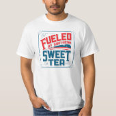 Southern Sweet Tea Tee Shirtによって燃料を供給 Tシャツ (正面)