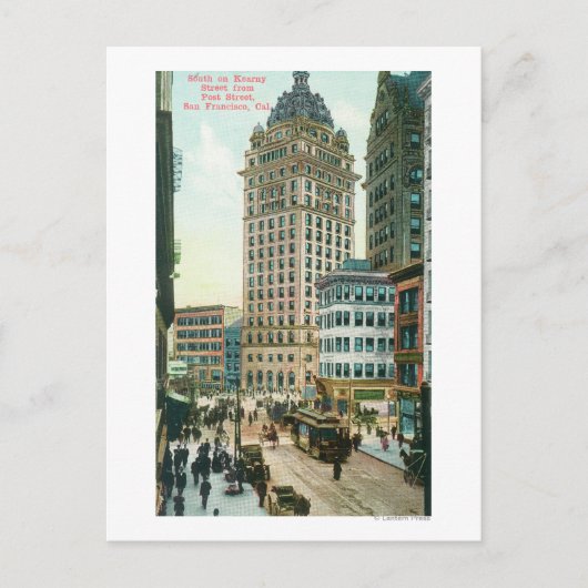 Southern View on Kearny St from Post St ポストカード (正面)