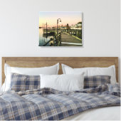 Southern View on Wilmington, NC's Boardwalk キャンバスプリント (インサイチュ (寝室))