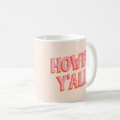 Southern Welcome: Hody Y'all (古い西文字) コーヒーマグカップ (正面右)