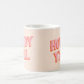 Southern Welcome: Hody Y'all (古い西文字) コーヒーマグカップ (中央)