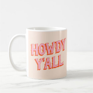 Southern Welcome: Hody Y'all (古い西文字) コーヒーマグカップ
