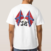 SOUTHERNBROTHERHOODのモーターおよび旗 Tシャツ (裏面)