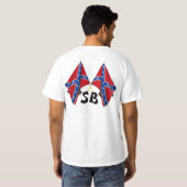 SOUTHERNBROTHERHOODのモーターおよび旗 Tシャツ (裏面フル)