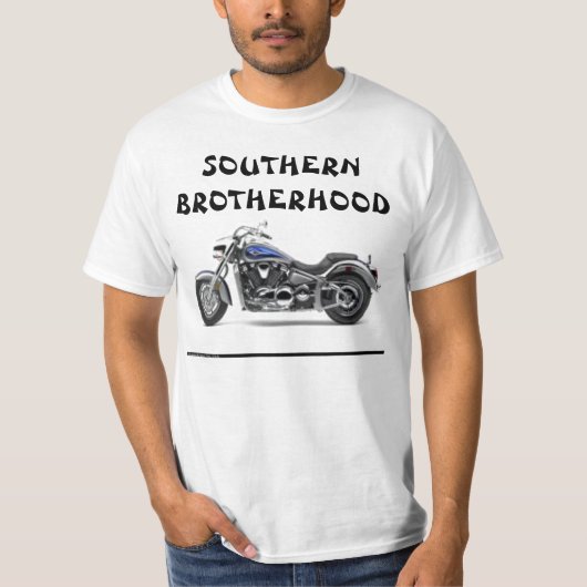 SOUTHERNBROTHERHOODのモーターおよび旗 Tシャツ (正面)