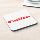 「#SouthKorea」かわいいデザイン。買今 コースター (左側)