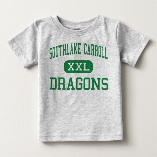 Southlake Carroll -ドラゴン-高Southlake ベビーTシャツ (正面)