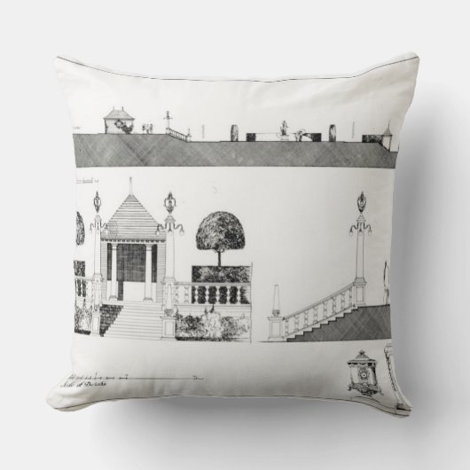 Southport: 上部台地のセクションそして詳細 クッション (正面)