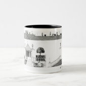 Southport: 上部台地のセクションそして詳細 ツートーンマグカップ (中央)